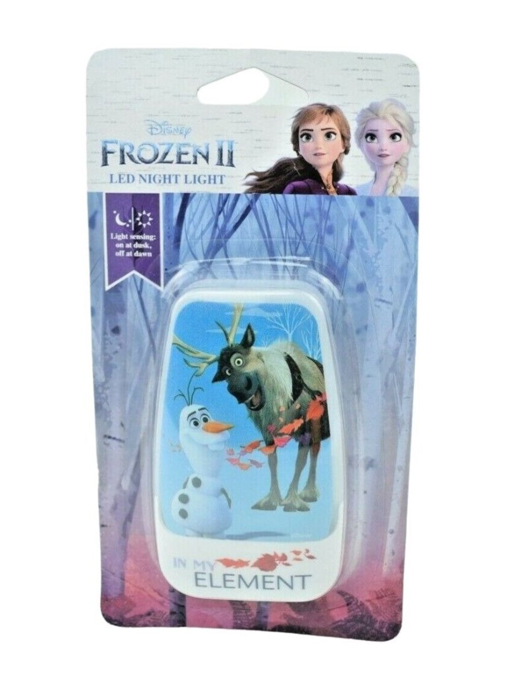 Disney Frozen 2 LED Night Light In My Element Olaf and Sven (New)